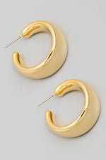  Chunky Hoop Earrings Gold