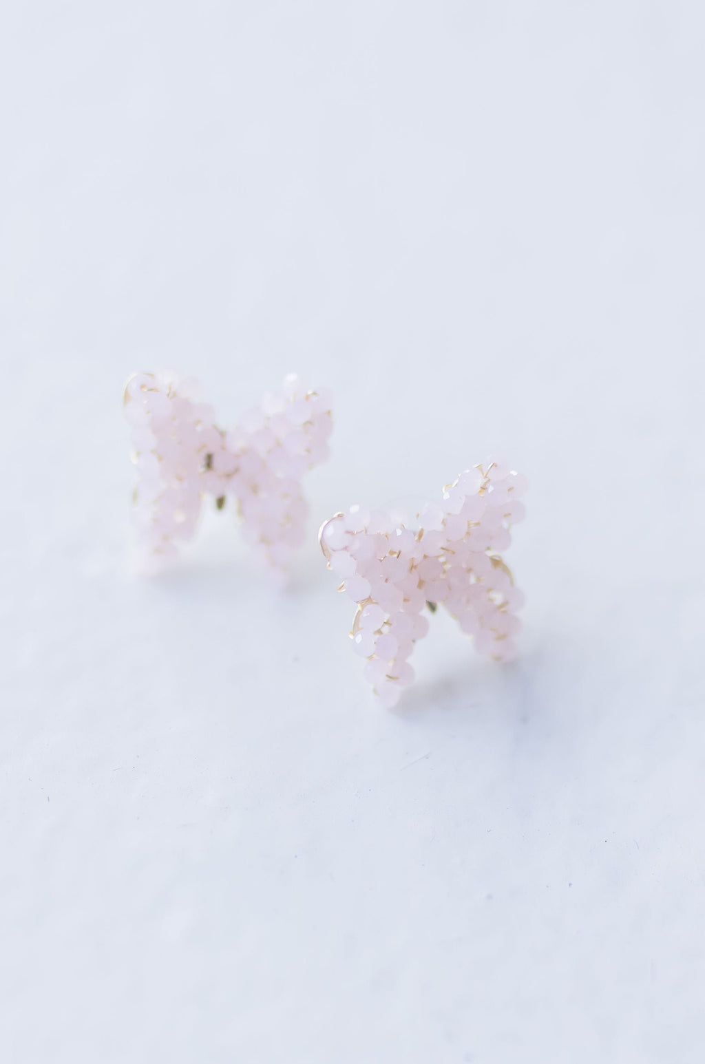  Butterfly Pearl Earrings Pink