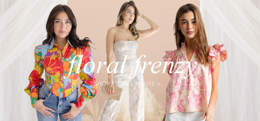 Floral Frenzy: Elevate Your Wardrobe with Floral Jumpsuits and Tops!