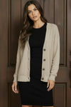 Long Sleeve Button Down Cardigan Mocha