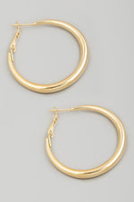  Hoop Earrings Gold