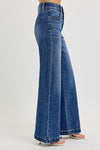 Waitlist 12/20 • Daisy High Rise Double Waist Wide Leg Jeans Dark Wash