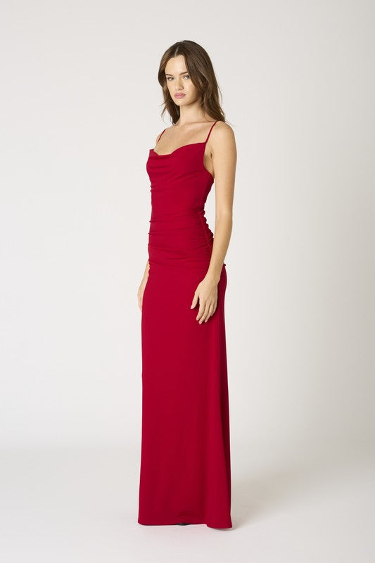 Sleeveless Maxi Dress Red