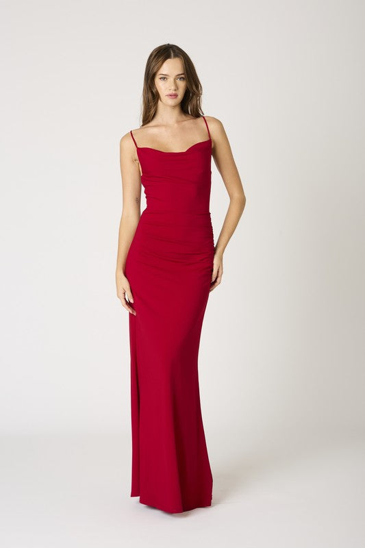 Sleeveless Maxi Dress Red