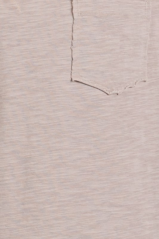 Short Sleeve Oversized Top Taupe