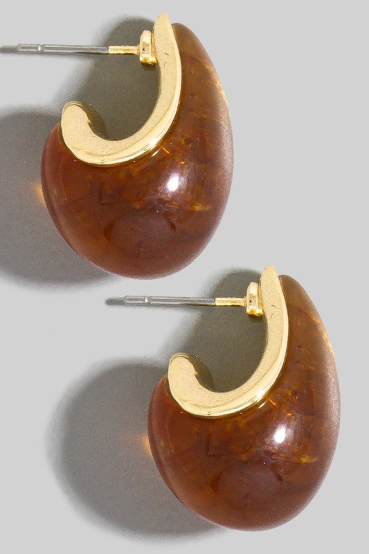 Tear Drop Earrings Gold