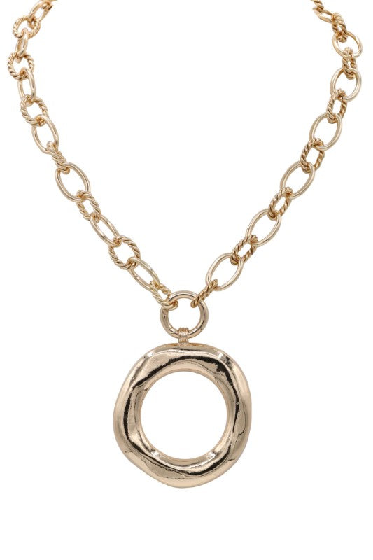 Chunky Gold Chain Metal Necklace Gold