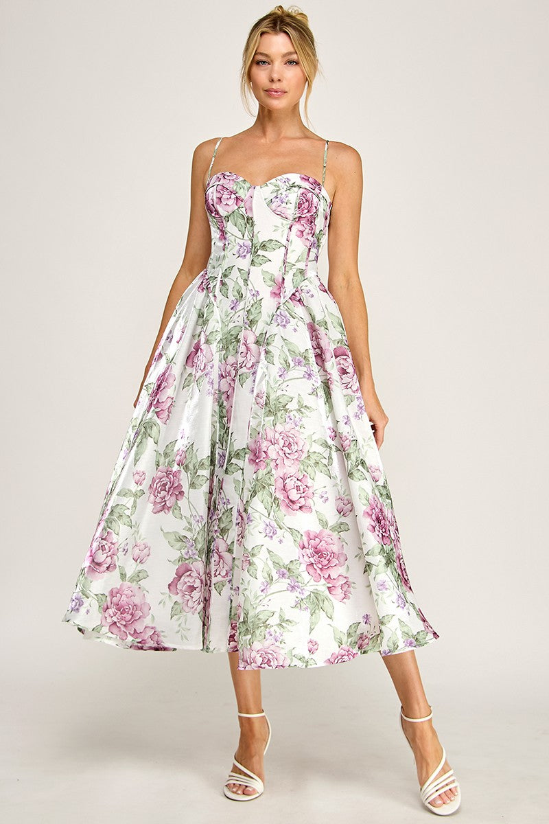 print dresses Kara floral-print cotton mini dress main image 0