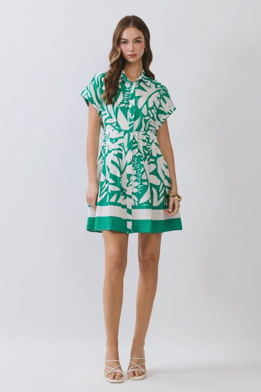 short sleeve button down mini dress AE Short-Sleeve Button-Up Mini Dress Women's Blue XS