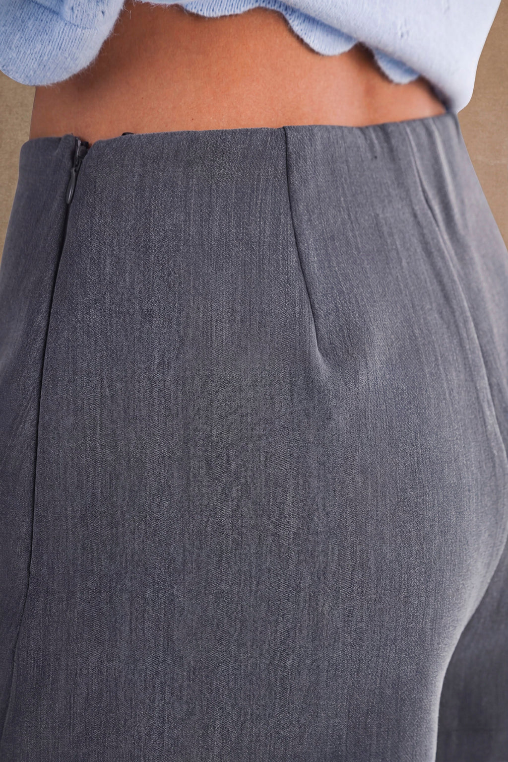 High Waist Mini Skort Black Charcoal