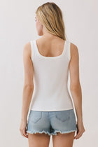  Sleeveless Tank Top White