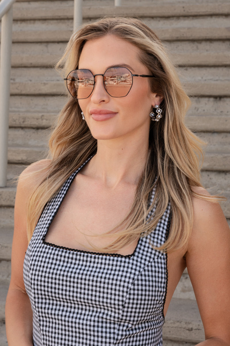  Clover And Faux Pearl Earrings Silver