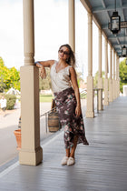 Sleeveless Timeless Lace And Satin Top Ivory