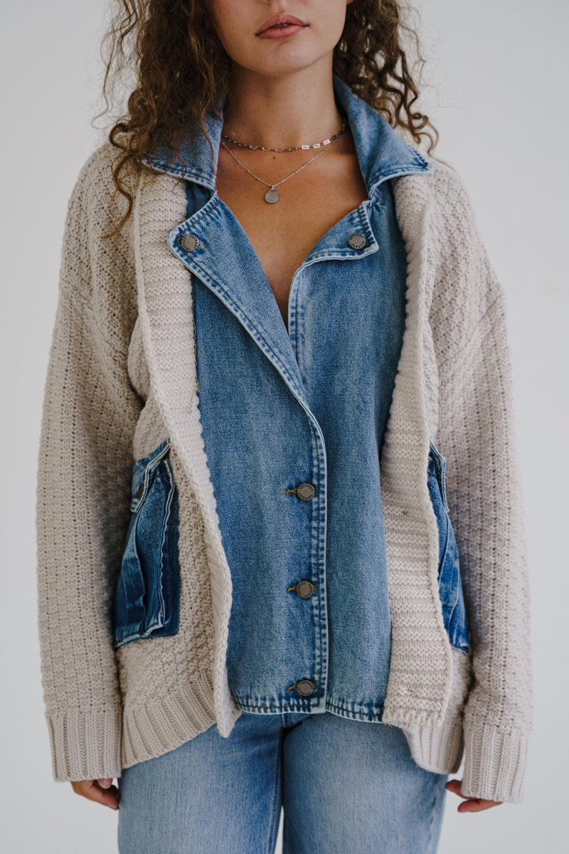 Layered Disc Charm Necklace Silver