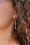 Textured Stacked Hoop Earrings Gold