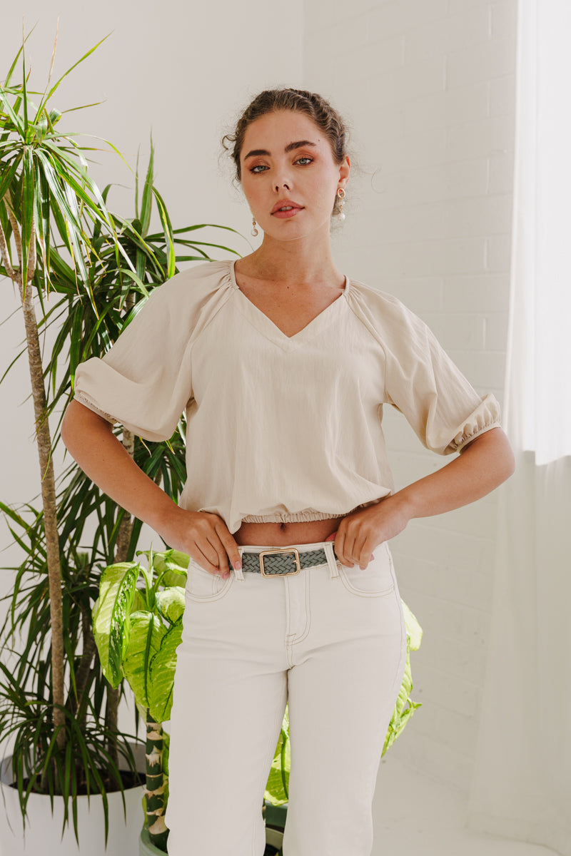 Oval Metal Buckle Braided Vegan Leather Belt Blue