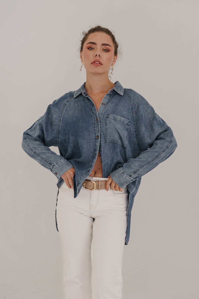 Oval Metal Buckle Vegan Leather Belt Taupe