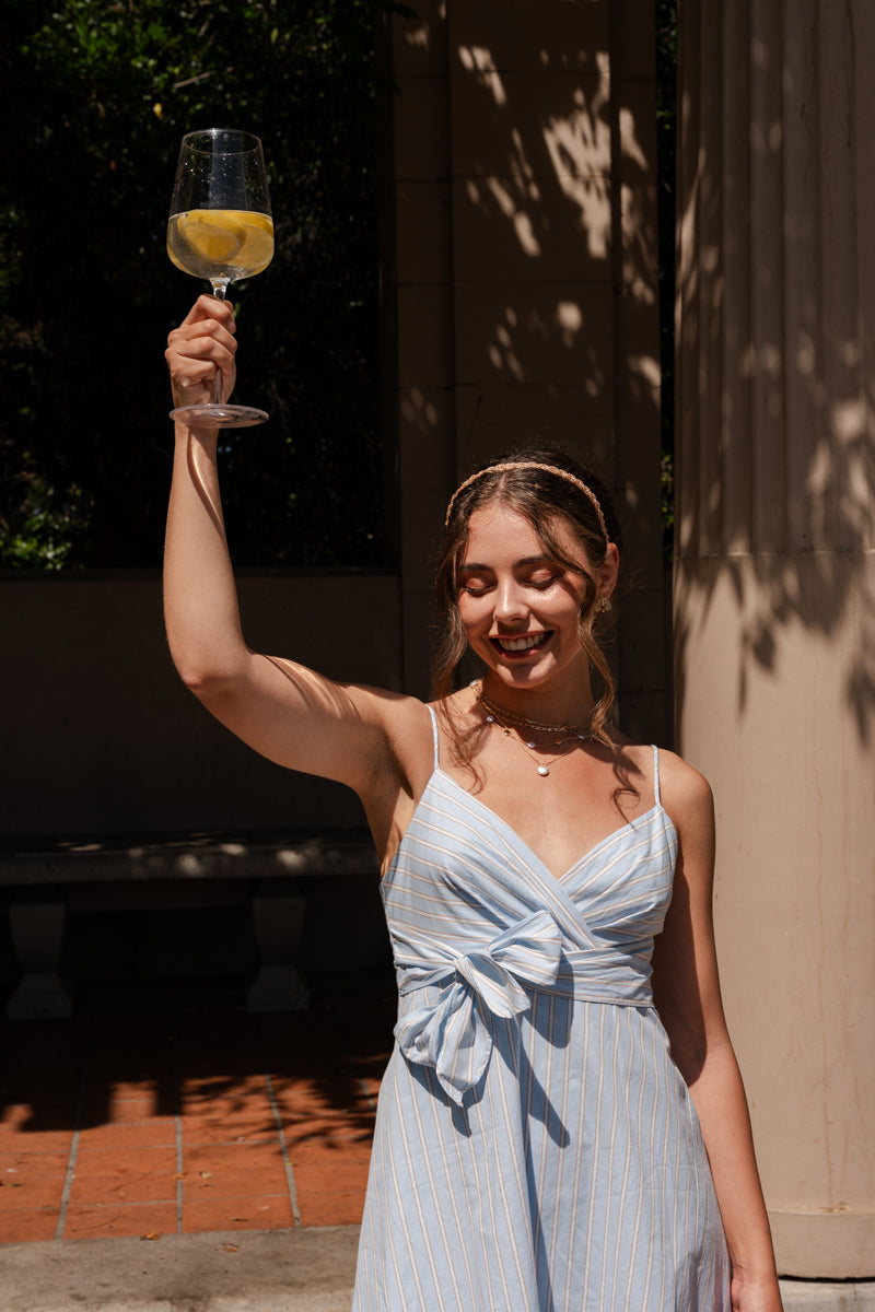 Layered Faux Pearl Pendant Necklace Gold