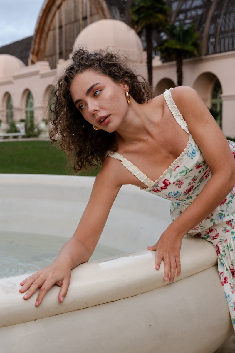 Chunky Hoop Earrings Gold