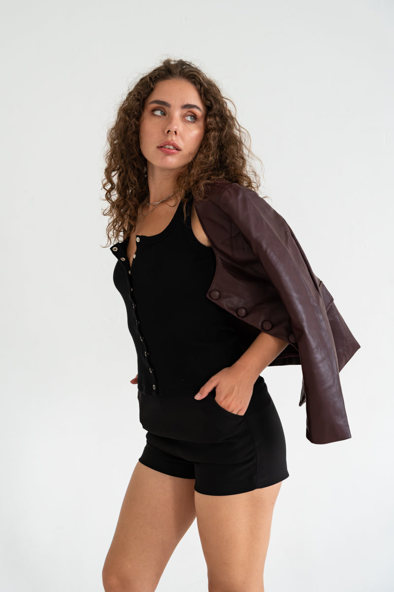 High Waist Shorts Black