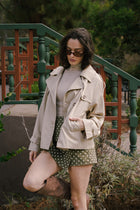 Long Sleeve Mock Neck Knit Top Oatmeal