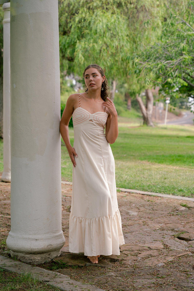 neutral flowy dress Trendy Dresses for Women – Miss Match Group Inc Wedding guests