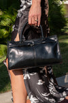 Shoulder Bag Faux Leather Purse Black