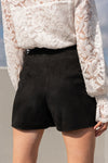 Long Balloon Sleeve Floral Lace Top White