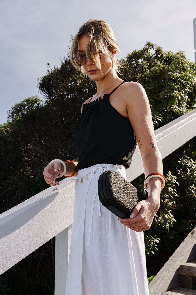 Woven Clutch Black