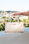 Shoulder Bag Faux Leather Purse White