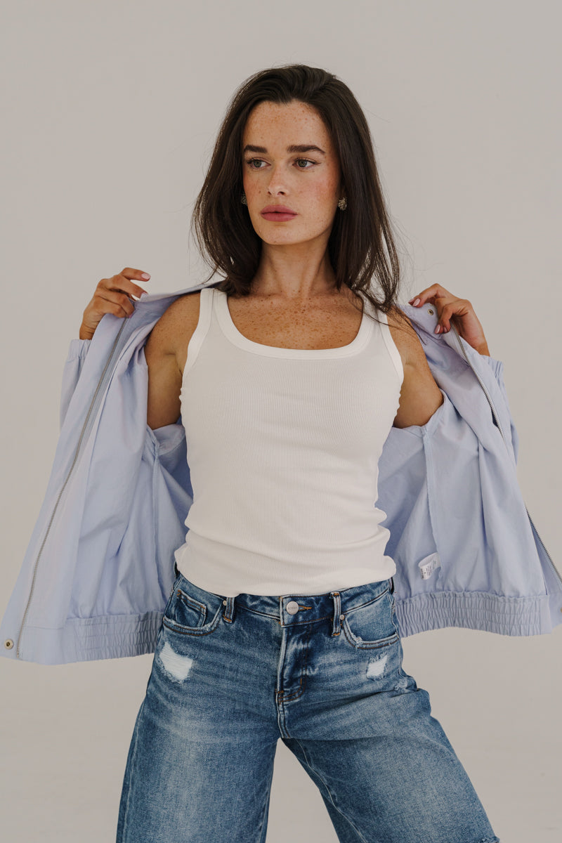  Sleeveless Tank Top White