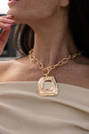 Kaya Chunky Gold Chain Metal Necklace Gold