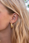 Chunky Hoop Earrings Gold