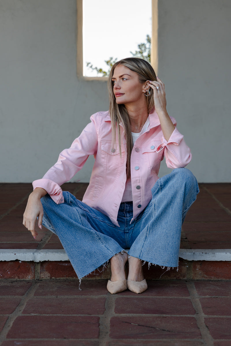 Chunky Beaded Multi Color Flower Hoop Earrings Gold