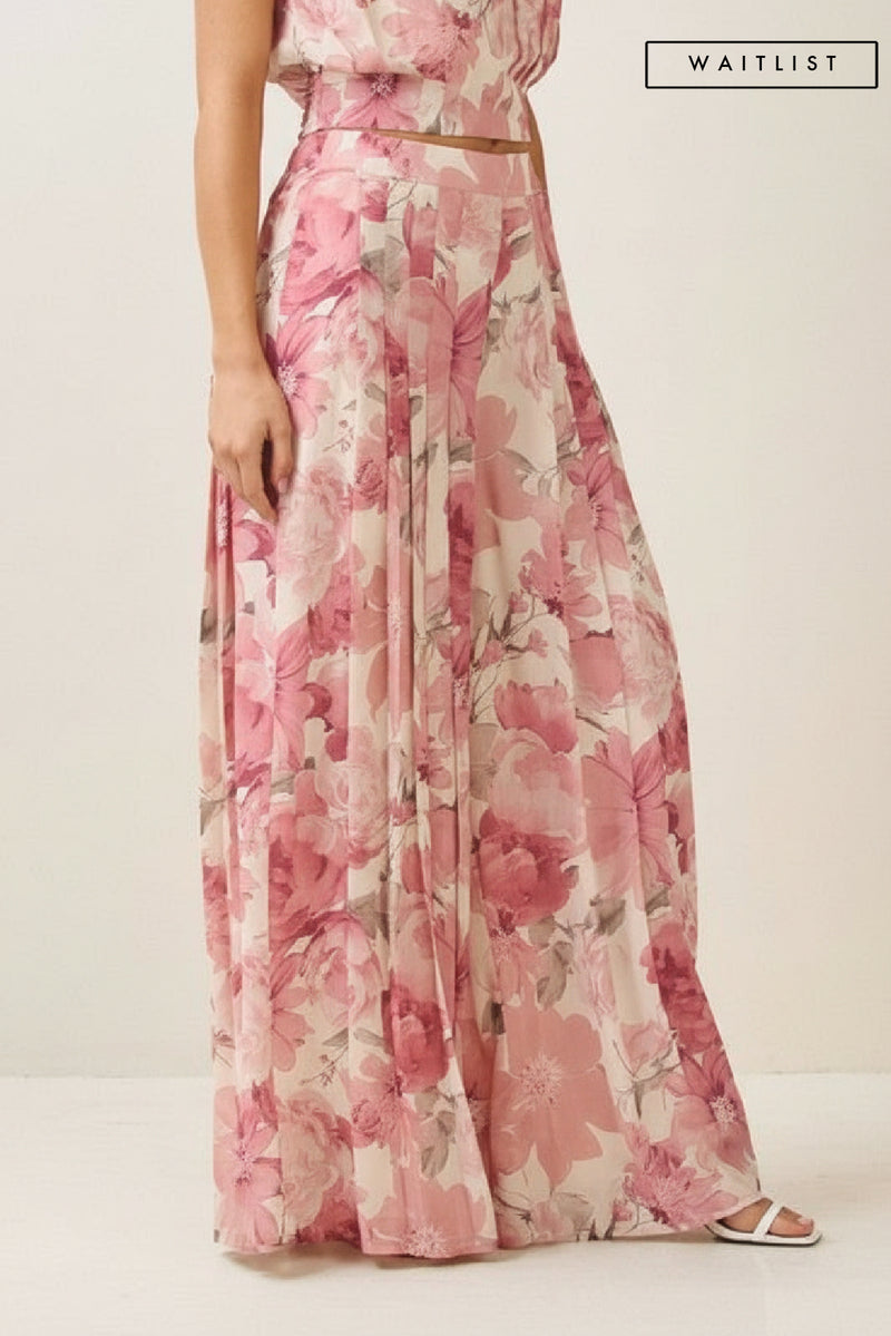  High Waist Wide Leg Pants Pink