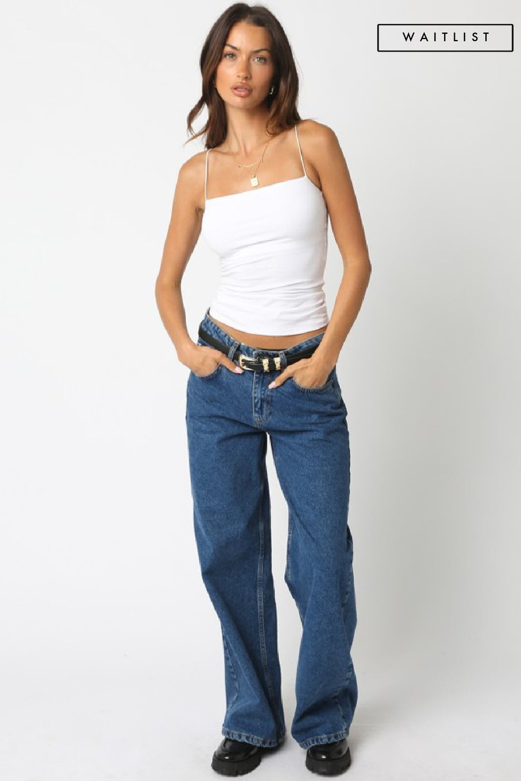 Sleeveless Tank Top White