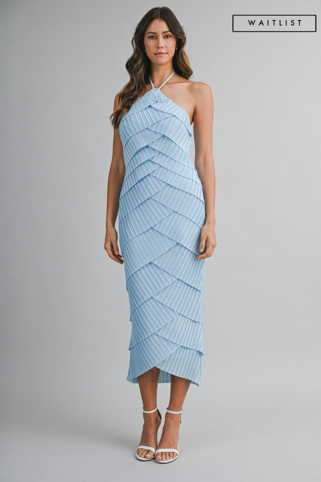 long sleeve a line maxi dress Long Sleeve Ruched A-Line Maxi Dress with Square Neck main image 1
