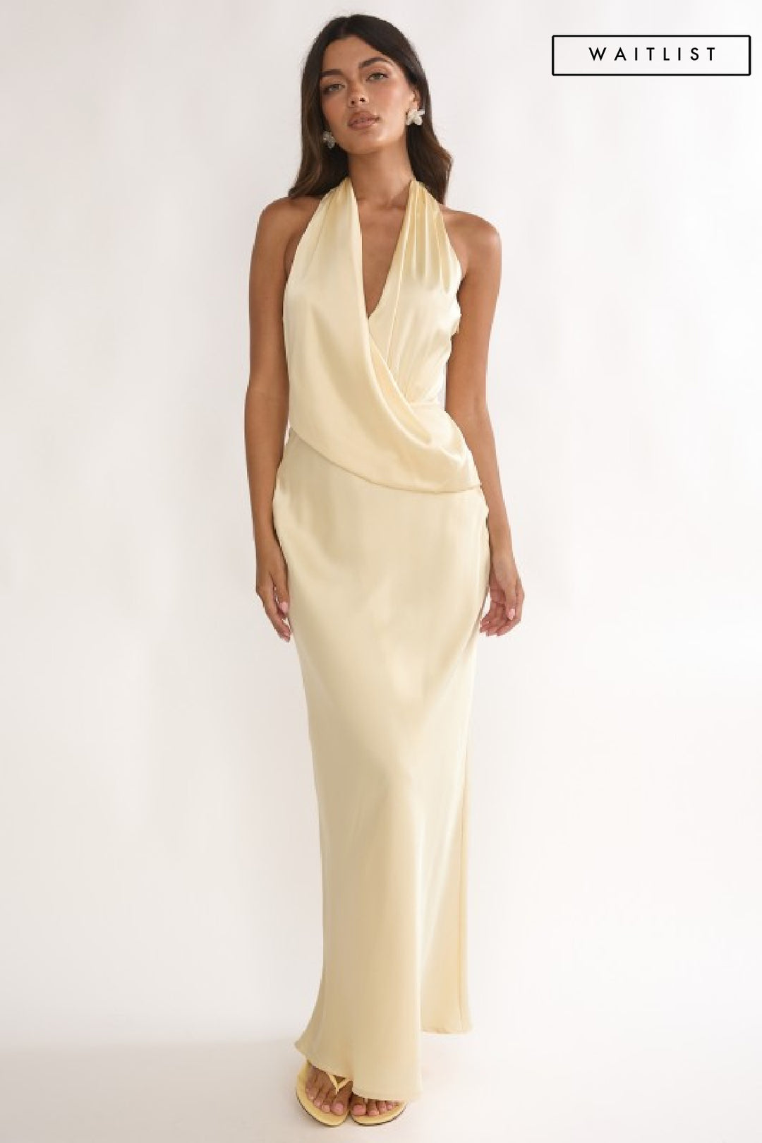 a line satin wedding dresses Simple Long Satin A-Line Wedding Dresses With Pockets – MakerryBridal main image 0