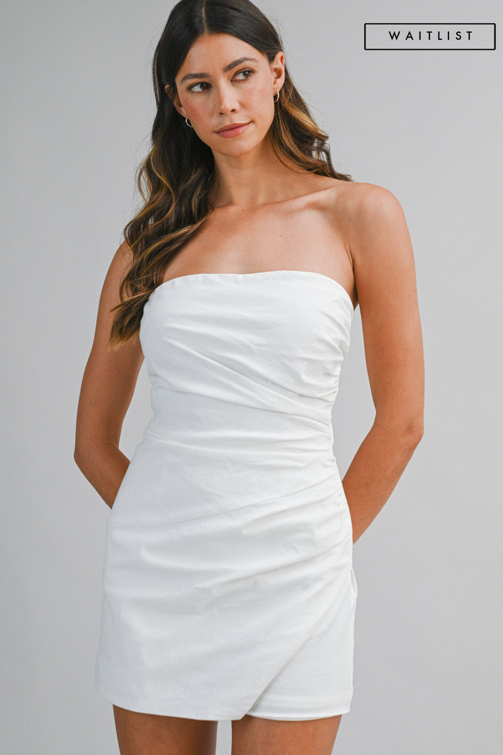 white womens beach dress Berlook Linen Criss-Cross Back Maxi Dress