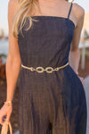 Double Chain Link Belt Gold