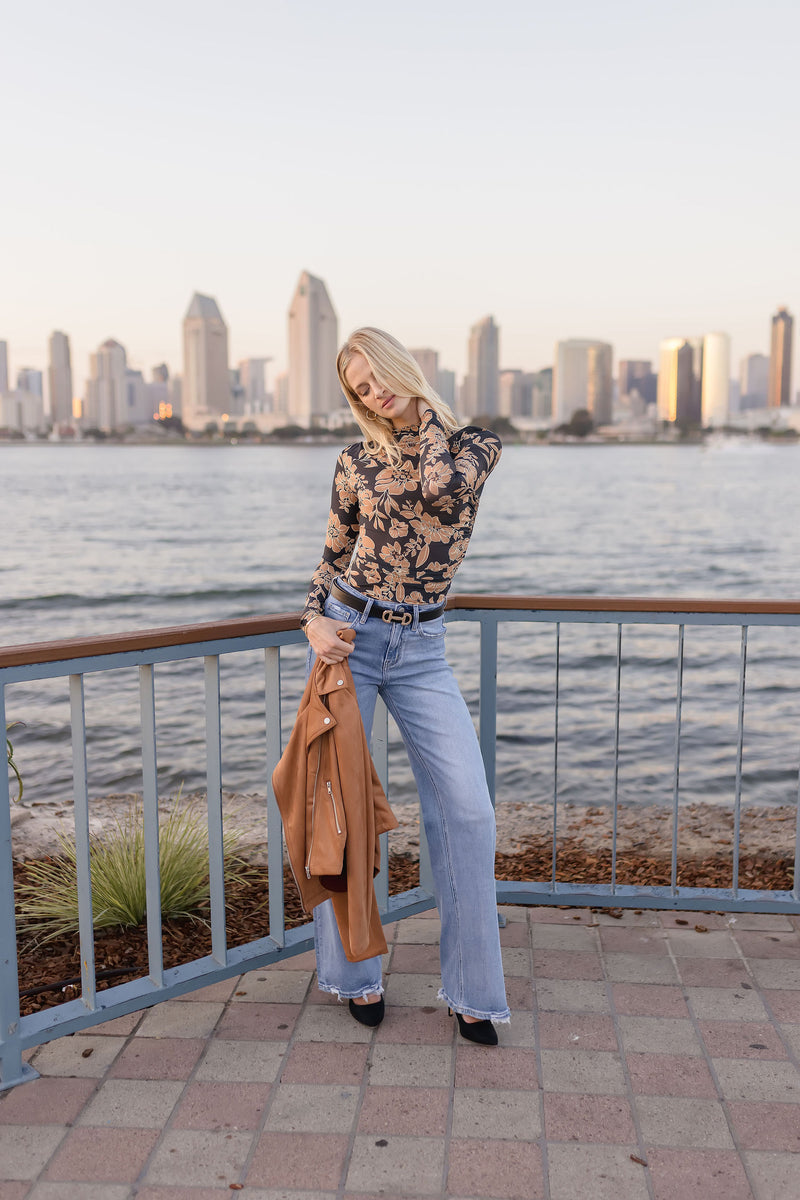 Vegan Suede Moto Jacket Camel