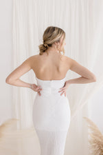  Sleeveless Woven Maxi Dress White