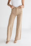  High Rise Wide Leg Jeans Cocoa