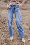 High Rise Wide Leg Jeans Medium Wash