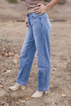 Addison High Rise Wide Leg Jeans Medium Wash