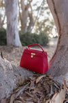  Shoulder Bag Faux Leather Purse Red