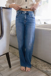 High Rise Wide Leg Jeans Dark Wash
