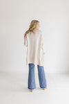 Open Front Mossy Cardigan Oatmeal