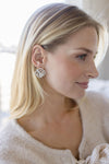 Flower Stud Earrings Silver