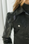 Vegan Leather Jacket Black